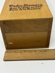 Carlos 1 Brandy Wooden Box Pedro Domecq Spain 12 1/4&Prime;x4 3/8&Prime;x3 3/4&Prime; Box Only
