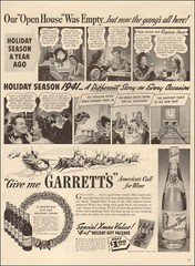 1941 Christmas beverage AD GARRETT&rsquo;S VIRGINIA DARE , American Wine 122817