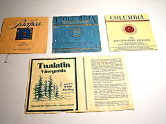 Wine Label (WASHINGTON STATE COLUMBIA -PACIFICA )-( OREGON-TUALATIN Vineyards )