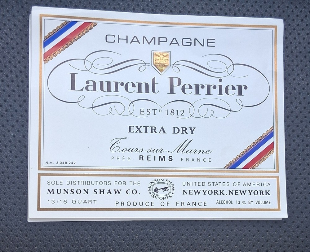 Vintage Unused LAURENT PERRIER Champagne Labels