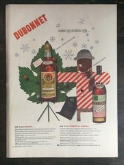 Vintage 1943 Dubonnet Wine & Vermouth Full Page Original Ad 622