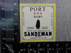 Port Ruby Sandeman Sons & Co Portugal Vintage Label Winery Breweriana