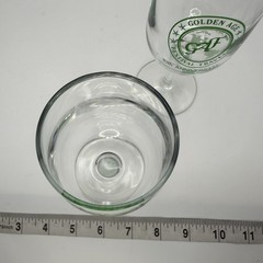 Vtg Golden Age Festival Travel 1988 10th anniversary commemorative wine glasses