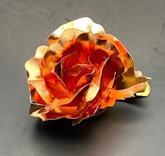 Moet & Chandon Copper Rose Gold Colored Metal Rose Lapel Clip – Rare