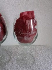« Brotherhood » America&rsquo;s Oldest Winery 7&Prime; Large Wine Glass Set Of 2- 8 oz. cap