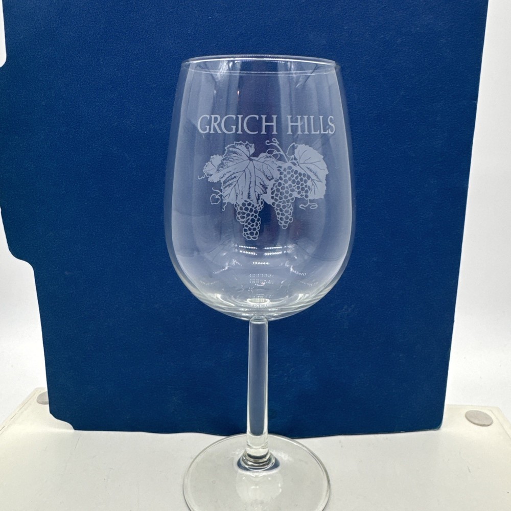 Grgich Hills Vineyards Winery Wine Tasting Glass St. Helena California 7.5”