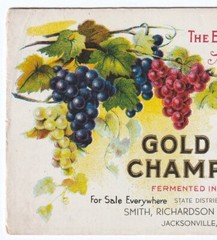 Gold Seal Champagne – Urbana NY – Wine Advertising Litho Blotter ca 1910