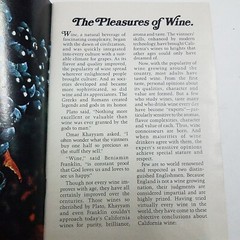 The Pleasures Of Wine With Food By The Wine Institute San Francisco California