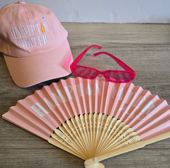 Hampton Water Rosé Bon Jovi Promo Lot Dad Cap Fan Pink Sunglasses Beach Summer