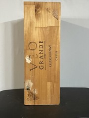 Veo Grande Wood Wine Box Crate Chardonnay Chile Gift