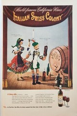 1947 Italian swiss colony California wines Vintage Ad colony cellar