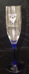 Tivoli Deer Kittredge CO – 20th Anniversary 1982-2002 Champagne Glass – 9&Prime; Tall