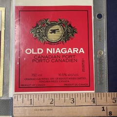 Vintage Chateau-Gai Old Niagara Port Wine UNUSED Paper Label Q18