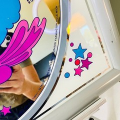 Vintage Haagen-Dazs Cream Liqueur Advertising Mirror, Peter Max Style Bar Decor