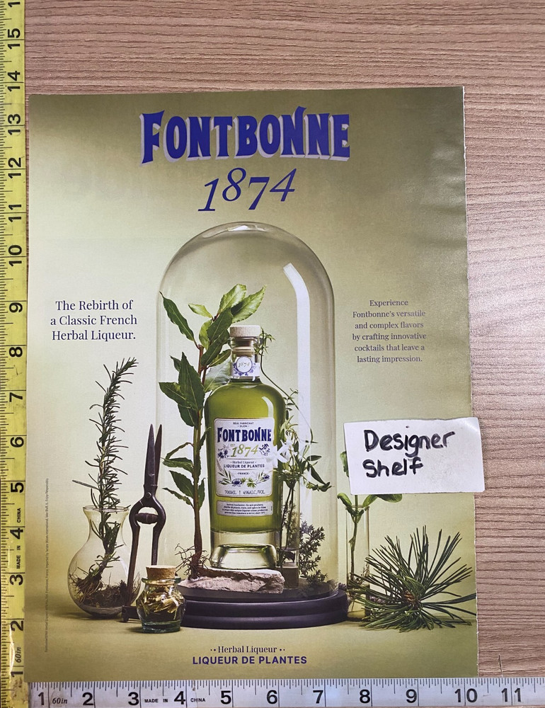 Fontbonne 1874 Liqueur Classic French 2025 Print Advertisement