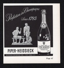 1948 Piper Heidsieck Perfection Champagne Since 1785 Renfield Importers Print Ad