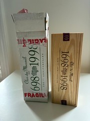 KRUG Clos du Mesnil 300th Anniversary Wood Box 1989. RARE!