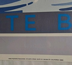 Wente Bros California Sparkling Wine Poster by Stephen Haines Hall 1983 20 x 30