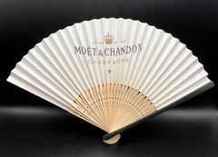 Moet & Chandon Champagne Folding Sensu Hand Fan – Bamboo and Paper