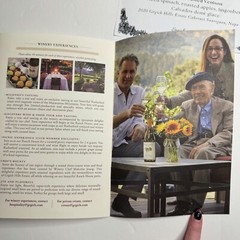 Grgich Hills Winery Brochure and Wine Pairing 4 Course Dinner Menu Napa Valley