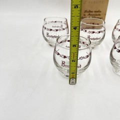 Brotherhood America&rsquo;s Oldest Winery NY 5 Tasting Glasses Roly Poly by Libbey VTG