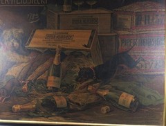 Piper Heidsieck champagne wine advertising poster 1877 23 x 30