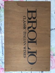 Vtg Julius Kayser B&G Brolio Black Tower Partager Wine Wooden Signs Advertising