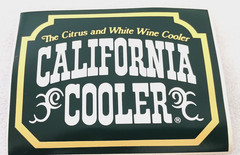 Rare California Cooler Citrus White Wine Beverage Promo Sticker 1980&rsquo;s New NOS