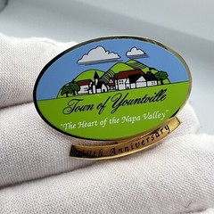 Vintage Rare Napa Valley Pin Yountville 40th Anniversary Pin – City Employee Pin