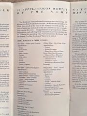 Vintage Bordeaux French Wines from Booklet: « Bordeaux Mini-Guide Des Vins »