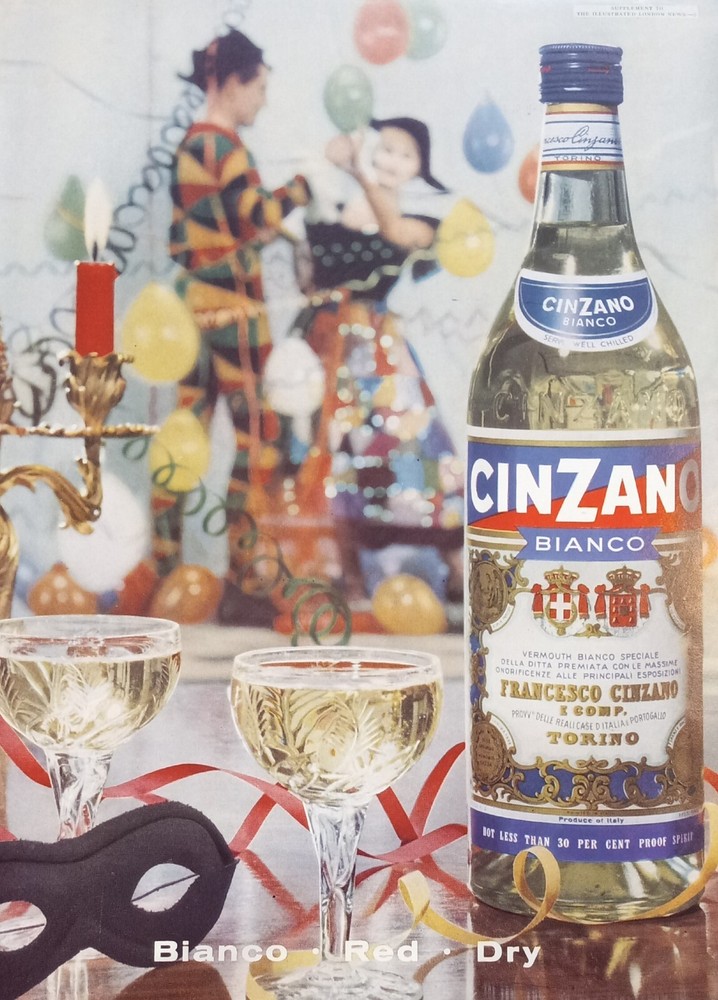 Cinzano Bianco 1970&rsquo;s original magazine print.