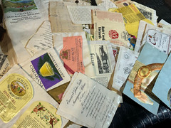 Huge Vintage Collection of 100s Wine Labels (NBS-B)