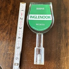 Vintage 1988 Inglenook Rhine Wines Lucite Tap Handle Pull Cellar Man Cave