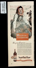 1944 Italian Swiss Colony Woman Pleasure Grapes Wines Vintage Print Ad 38625