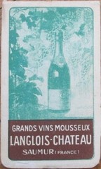French Wine 1920s Advertising Pad, Grands Vins Mousseux, Saumur, Artist Signed