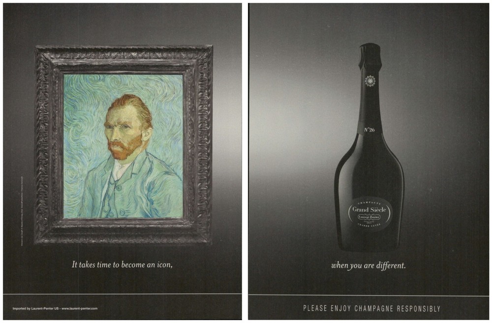 2025 Magazine Print Ad Laurent-Perrier Grand Siecle Champagne Vincent van Gogh