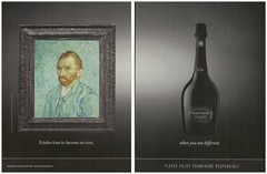 2025 Magazine Print Ad Laurent-Perrier Grand Siecle Champagne Vincent van Gogh