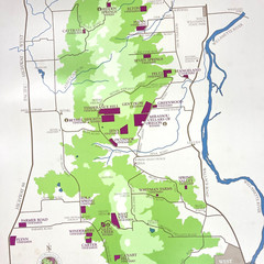 Eola Hills Wine Growing Region Vtg Map Poster Willamette Valley Oregon Mirassou