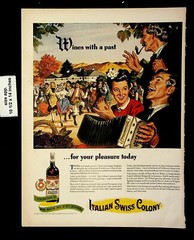1944 Italian Swiss Colony CA Burgundy Wine Festival Vintage Print Ad 22766