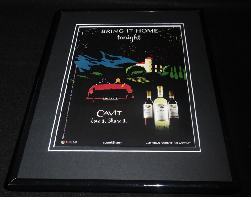 2016 Cavit Wine 11×14 Framed ORIGINAL Advertisement B