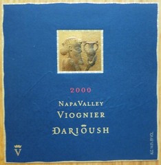 wine labels USA DARIOUSH Napa Valley Viognier 2000
