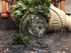 Vintage GRGICH HILLS Estate Satin Etched Crystal Wine Glass Napa Valley PRISTINE
