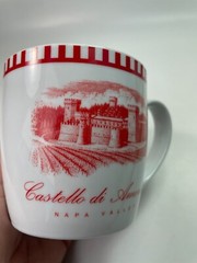 Castello Di Amoroso Winery Mug Napa Valley California 12oz Red Souvenir Cup B71