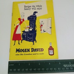 Vintage 1950s MOGEN DAVID WINE Recipes the Whole Family Will Enjoy Booklet