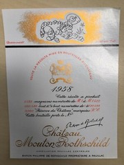 The 1958 Chateau Mouton Rothschild (Specimen) – Label By: Salvador Dali