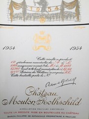 The 1954 Chateau Mouton Rothschild (Specimen) – Label By: Jean Carzou
