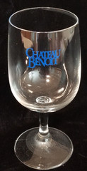 Vintage – Chateau Benoit – Oregon- Small Wine Glass – Blue Artwork – 6&Prime; Tall