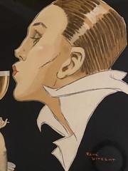 ORIGINAL Deco Poster René Vincent Porto Ramos-Pinto 1920&rsquo;s Cherub Wine Glass