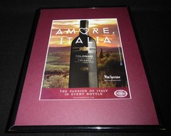 2016 Folonari Chianti Wine Framed 11×14 ORIGINAL Advertisement