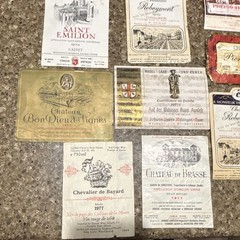 Calvet Rothschild Sichel Pierre Callot Tytl Vintage Original Wine Label Lot